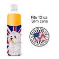 thumbnail image 4 of Maltese with English Union Jack British Flag Ultra Hugger for slim cans, 4 of 6