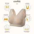 thumbnail image 3 of Coobie Women's Seamless Full Coverage Comfort Bra 9060,Floral Nude,X-Large Size, 3 of 8