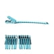thumbnail image 3 of Clip de pico de pato de peluquería profesional, 12 Uds., Clip de pico de pato de estilo portátil para cabello grueso, color azul, 3 of 5