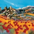 thumbnail image 2 of Keiflin, Roger 26x26 Black Ornate Wood Framed with Double Matting Museum Art Print Titled - Le village, 2 of 4