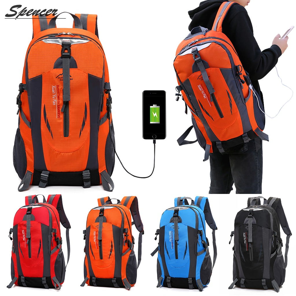 40L With USB Breathable Charging Outdoor Sport Travel Camping Hiking Backpack