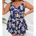 thumbnail image 6 of CHGBMOK Women's One Piece Swimdress Skirted Swimsuit Plus Size Tummy Control Bathing Suit, 6 of 6