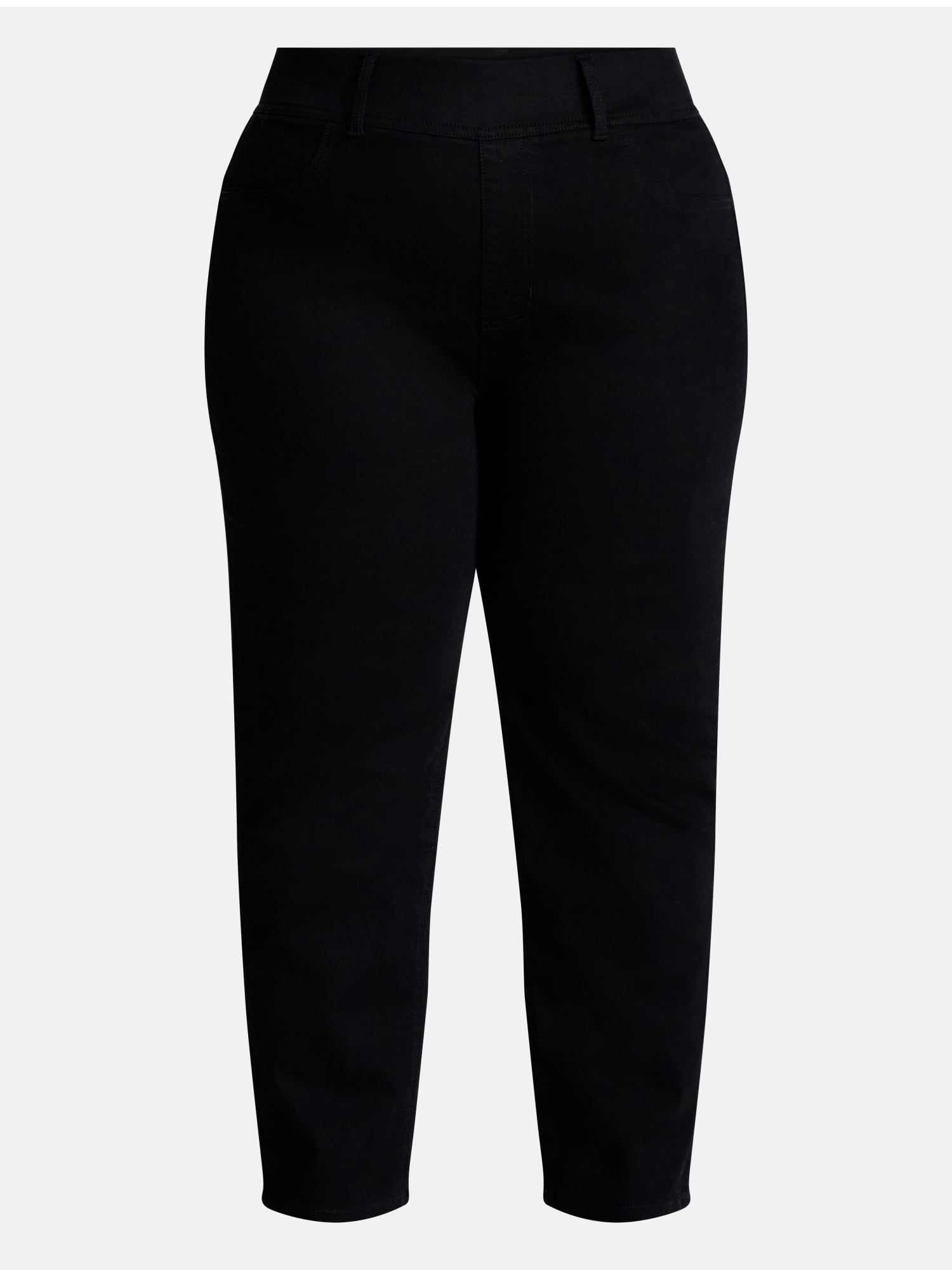 Terra and Sky Women's Plus High Rise Straight Leg Jeggings, Sizes 0X-4X