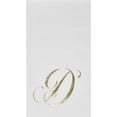 thumbnail image 4 of Gift Boutique Monogram Guest Napkins Letter D, 100 Count 2-Ply Disposable Paper Napkins, Gold Foil White Decorative Hand Towels for Wedding Party Bathroom, 4 of 6