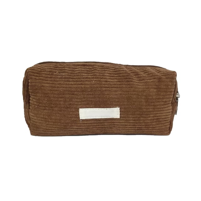 Retro Corduroy Solid Color Pencil Case Pencil Case, Pencil Pouch, Pencil Case Aesthetic Simple Sturdy Multifunctional Pencil Bag for Men School Supplies Kit for School Supplies Storage