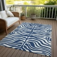 thumbnail image 6 of Addison Rugs Chantille Indoor/Outdoor Transitional Geometric, Abstract Navy Washable Rectangle Rug, 8' x 10', 6 of 6