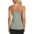thumbnail image 3 of Maidenform Cotton Stretch Camisole - 2 Pack DMC008 S/Grey Heather/Navy, 3 of 6