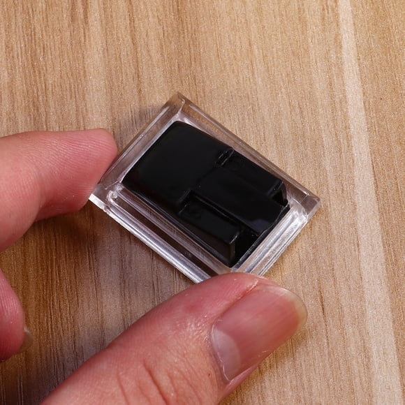 HEANUJJ 5Ud Soporte De Exhibición De Acrílico Negro Con Clip Y Compacto Para Joyería
