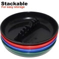 thumbnail image 4 of 4E's Novelty 4 Pack Round Plastic Ash Trays for Smokers For Cigarettes & Cigar– Durable Indoor & Outdoor Use Restaurant Style, 4 of 5