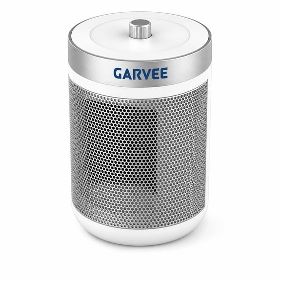 Portable 600W Ceramic Space Heater, Quiet Indoor Fan Heater, Adjustable Thermostat, Overheat & Tip‑Over Auto Shut‑Off Safety Protection for Home Office