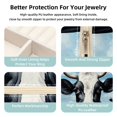 thumbnail image 3 of Cattle Travel Portable Square Storage Box with Earring Holder, Necklace Organizer, and Travel Organizer for Rings, Earrings, Necklaces, Bracelets, and More - Ideal for Girls and Women, 3 of 6