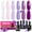 Purple, variant on MEFA Purple Gel Nail Polish, 6 Colors Gel Polish Set Pink Shimmer Purple Nail Polish Soak Off Grape Lilac Violet Gel Nail Art Manicure DIY Salon Gifts for Women Girls