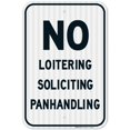 thumbnail image 1 of No Loitering Soliciting Panhandling Sign,, 1 of 1