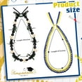 thumbnail image 2 of Lsupdaol 2 Pcs Graduation Leis 2025 Graduation Ribbon Lei Hawaiian Kukui Nut Lei Braided Necklace Beads Necklaces 2025 Graduation Gifts Party Accessories for Women and Men, 2 of 12