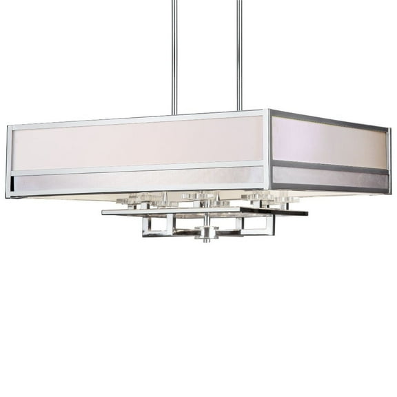 7035-08-05-Forte Lighting-Ione - 8 Light Square Pendant-13.5 Inches Tall and 32.5 Inches Wide