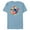 Ocean Blue, variant on Disney Stitch Aloha Island Vibes - Short Sleeve Blended T-Shirt for Adults - Customized-Navy Heather