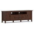 thumbnail image 6 of Simpli Home Warm Shaker 72 inch Wide Solid Wood TV Stand in Russet Brown For TVs up to 80 inches, 6 of 13