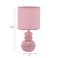thumbnail image 3 of Ceramic Table Lamp With Shade Bubbly Pink, 3 of 3