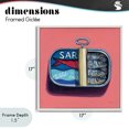 thumbnail image 4 of Stupell Industries Mid-Century Wild Sardines on Pink White Framed Giclee Art, 17 x 17, by Kate Jarvik Birch, 4 of 8