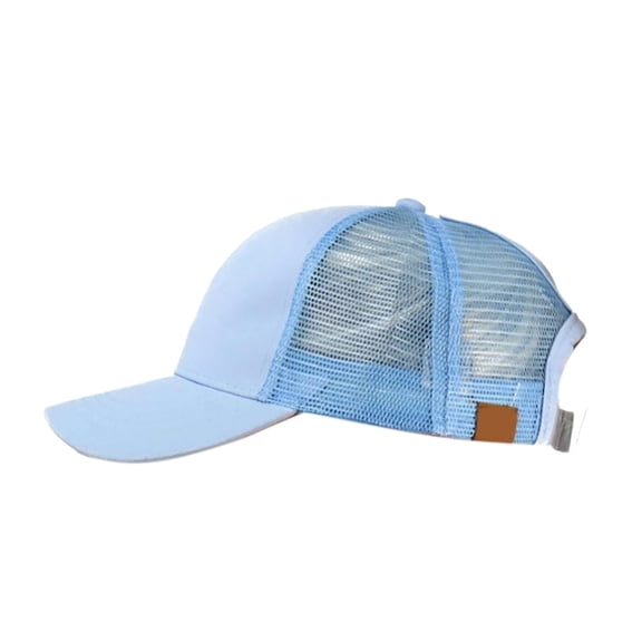 Mightlink Women Anti Sun Mesh Adjustable Outdoor Sports Ponytail Hat Cotton Baseball Cap