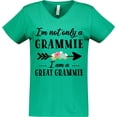 thumbnail image 3 of Inktastic I'm Not Only a Grammie I'm a Great Grammie with Flowers Women's V-Neck T-Shirt, 3 of 5