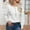 White, variant on Women's Solid Long Sleeve Knit Sweaters Crew Neck Button Knitted Casual Pullover Sweater Tops