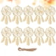thumbnail image 3 of EeaseMX 20 piezas de red atrapasueños para decoración del hogar, colgante de madera, adornos creativos de pared, atrapasueños (beige, séptimo patrón), 3 of 7
