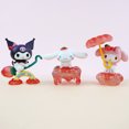 thumbnail image 4 of Sanrio fresa serie Kuromi Cinnamoroll My Melody Anime figuras juguetes modelo de colección muñeca para regalo de Navidad, 6 piezas por juego, 4 of 4