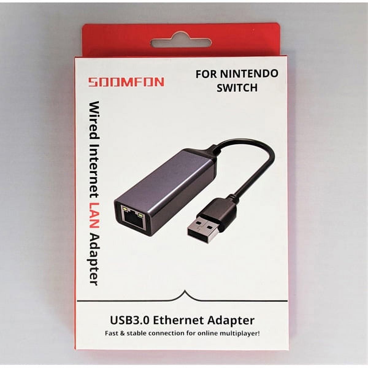 Hori Ethernet LAN Adapter for Stable Wired Internet on Nintendo