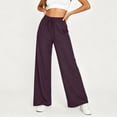 thumbnail image 4 of Pants for Women,Jeans for Women High Waisted Wide Leg Womens Jeans with Pockets Elastic Waist Strechy Drawstring Pull On Denim-Like Pants, 4 of 9