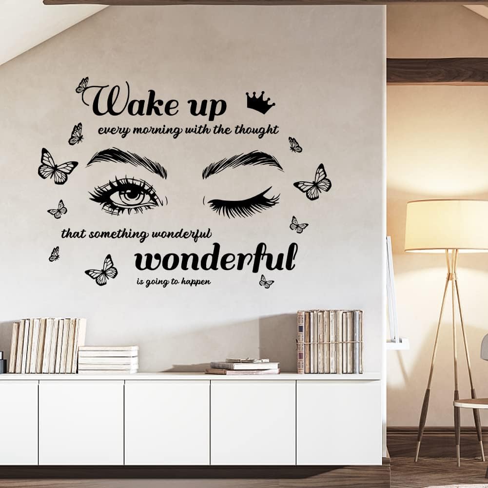 "Seize Every Moment Wake Up Smiling" Inspirational Vinyl Wall Decal - Spiffy Decals