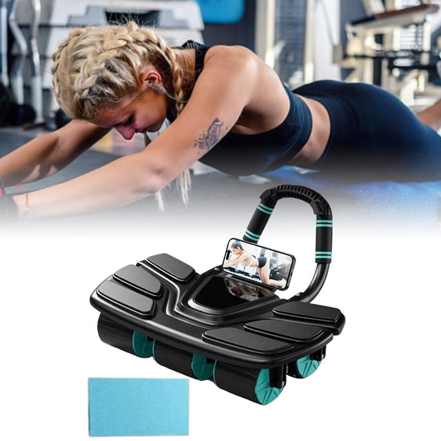 Outdor Abdominal Wheel Exercise With Automatic For Core Strength Training And Home Fitness