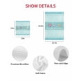 thumbnail image 7 of Teal Summer Coastal Kitchen Dish Towels for Drying Dishes Set of 4, Modern Ocean Waves Starfish Shell Waffle Weave Microfiber Hand Tea Bathroom Towels Quick Dry & Absorbent Towel 12x12, 7 of 7