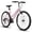 Pink, variant on 26 Inch Mountain Bike for Women, 21 Speed Mountain Bicycle with V-Brake and Carbon Steel Frame, Female Commuting City Bike to School Work, Silver-Grey