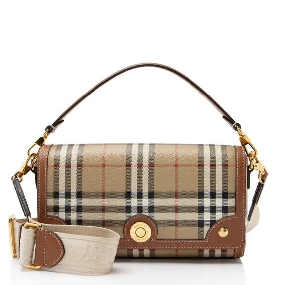 Pre-Owned Burberry Vintage Check Note Shoulder Bag