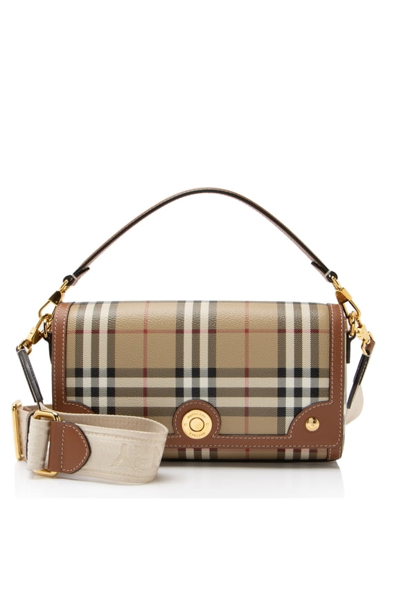 Pre-Owned Burberry Vintage Check Note Shoulder Bag