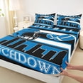 thumbnail image 4 of Erosebridal Charlotte Football Sheet Set Twin,Amercian Sport Bedding Sets Twin Size,Ball Gamer Decoration,Breathable,3pcs, 4 of 6