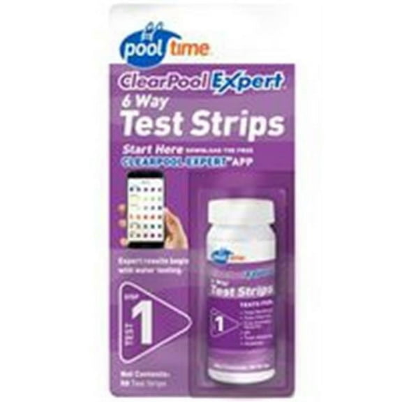 BioLab 6-Way Pool Test Strip, Bottle