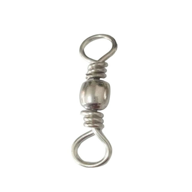 Soidarity Paquete de 100 conectores giratorios de pesca de acero al carbono reemplazo para exteriores agua dulce 12-27mm accesorios de aparejos de anillo Pescar Blanco Talla 3 Soidarity DJ0451-10