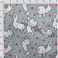 thumbnail image 4 of oneOone Cotton Poplin Twill Light Blue Fabric Sheep Nursery Decor Craft Projects Decor Fabric Printed By The Yard 56 Inch Wide, 4 of 6