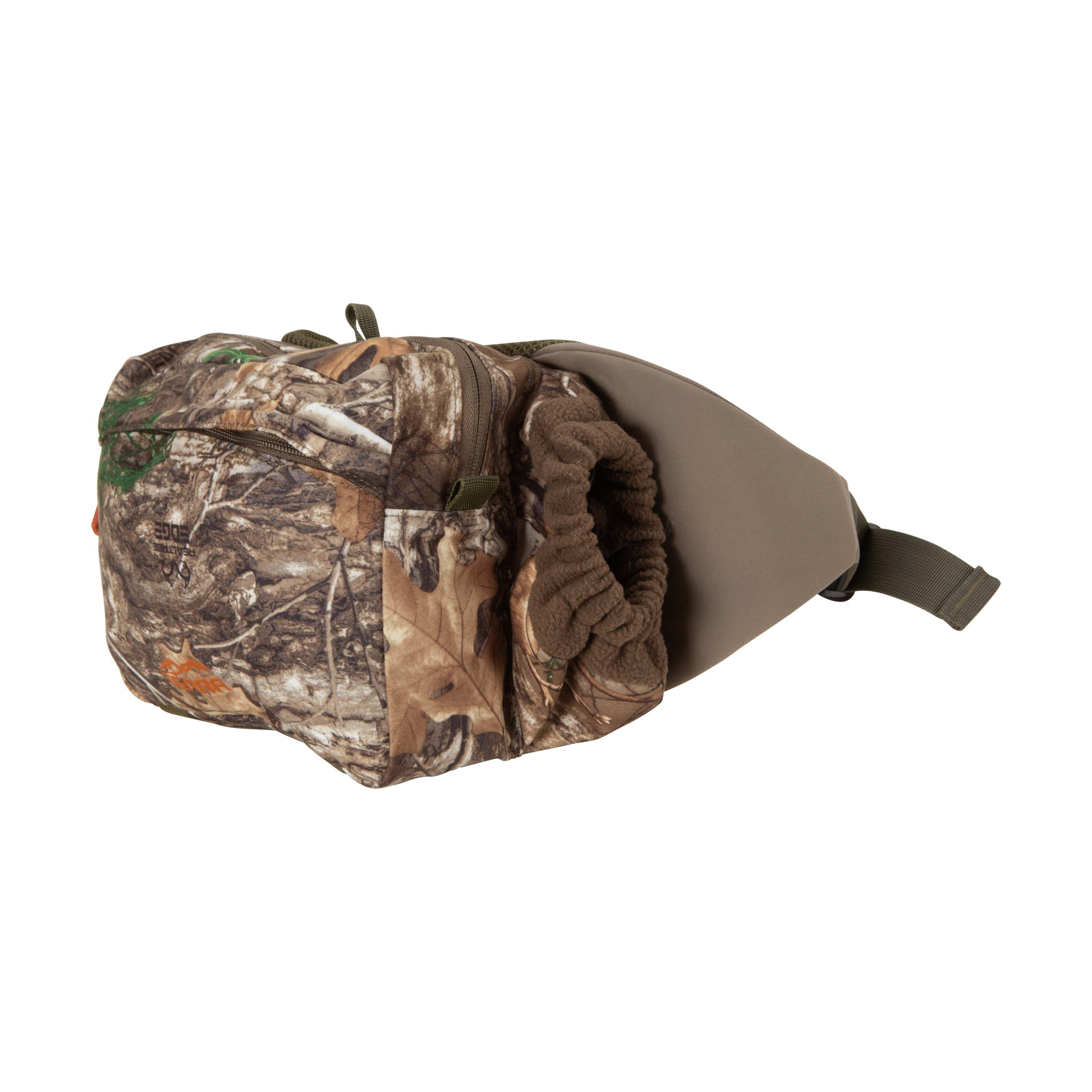 Terrain Tundra Waist Hunting Pack with Handwarmer, Olive & Realtree Edge