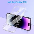 thumbnail image 3 of Compatible with iPhone 14 Pro Max Case, Clear Glitter Sparkle Soft TPU Anti-Scratch Shockproof Protective Phone Bumper, Women Girls Cute Slim Bling Phone Case for iPhone 14 Pro Max- 6.7 inch, 3 of 7
