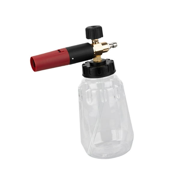 Botella de espuma para lavado de autos, herramienta multifunción, conector rápido de 1/4'' de gran capacidad para jardín y césped. Claro 15L