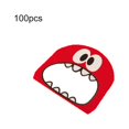 thumbnail image 2 of 100Pcs Cartoon Monster Print Cookie Candy Biscuit Bags Self-adhesive Gift Bag, 2 of 10
