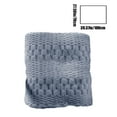 thumbnail image 3 of Xecvkr Blanket Throw Flannel Jacquard Throw Blanket, 70x100cm Soft Nap Blanket for Office Bed, Beige Gray Green Blue Khaki Pink, Warm and Cozy, 3 of 6