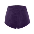thumbnail image 4 of Gibobby Pantalones cortos de yoga Pantalones cortos atléticos de yoga para correr en el gimnasio deportivo a la moda para mujer(Morado,G), 4 of 4