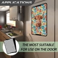thumbnail image 6 of FUIALDOLG RV Door Window Shade Cover, Camper Sunshade Privacy Screen Window Cover, 17.3x26 inches，Travel Trailer Motorhome Sun Shade RV Accessories, Brown Highland Cow Floral, 6 of 7