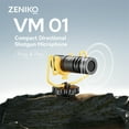 thumbnail image 2 of Zeniko VM01 Compact Directional Shotgun Microphone, 2 of 10