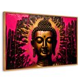 thumbnail image 1 of Cuadro Decorativo Canvas Revolution Marco Flotante Buda Reflejo Oro Rosa 90x60 Madera, 1 of 3