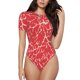 thumbnail image 1 of Balery Beef2 Body de cuello redondo de manga corta para mujer Tops de manga corta Tops básicos-Large, 1 of 6